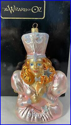 RARE! Radko Wizard Of Oz Blown Glass Ornament GLENDA THE GOOD WITCH In Box