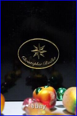 RARE Retired CHRISTOPHER RADKO Disney Della Robbia Glass Christmas Garland 3ft