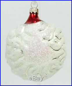 RARE Santa Face Glass Christopher Radko Christmas Ornament