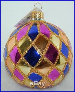 RET Vintage Radko HARLEQUIN Christmas Ornament 88-026-0 New colorization 1996