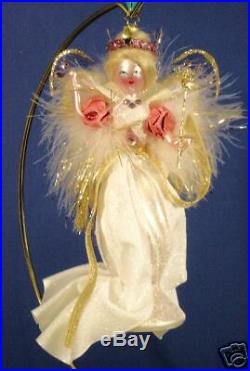 Radko 10132275 Royal Flutter White Lady Italian Retired Ornament