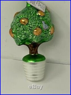 Radko 1993 PARTRIDGE IN A PEAR TREE LTD ED 1st DAY Christmas Ornament With Tag