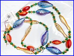 Radko 1994 colorful Pisces fish garland, #93-059-1, NWT