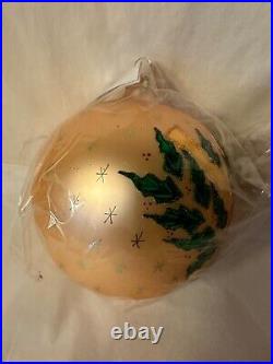Radko 1997 Christmas Ball/Orb Ornament JOY TO THE WORLD 97-326-0 Pristine
