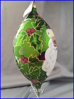 Radko 1997 LIMITED Regency Santa large blown glass ornament #1296 of 2500 MIB