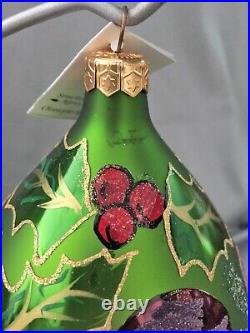 Radko 1997 LIMITED Regency Santa large blown glass ornament #1296 of 2500 MIB