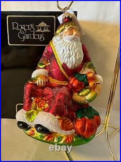 Radko 1997 L. E. Christmas/Autumn Ornament SANTA IN AUTUMN #885/5000 Pristine