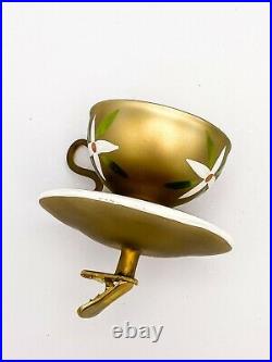 Radko 2001 German Sips And Saucers Clip Ornament, #01-0993-0