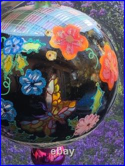 Radko 2002 MIDSUMMER NIGHT MAGIC RARE Double Ball Floral Tapestry NEW withTag