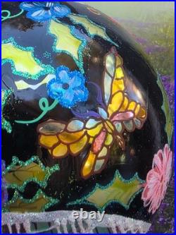 Radko 2002 MIDSUMMER NIGHT MAGIC RARE Double Ball Floral Tapestry NEW withTag
