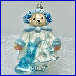 Radko 2005 MUFFY SNOW QUEEN in BLUE 3011004 Glass Ornament 20th Anniversary