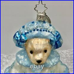 Radko 2005 MUFFY SNOW QUEEN in BLUE 3011004 Glass Ornament 20th Anniversary