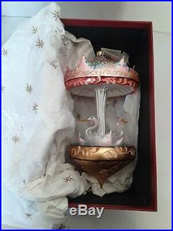 Radko CAROUSEL OF DREAMS Italian glass ornament withtag &`box LE 1305/2500 MIB