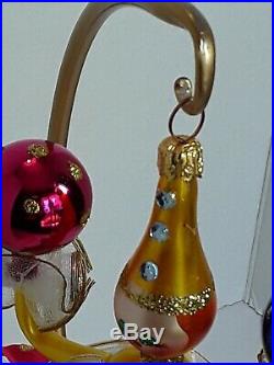 Radko CLOWN AROUND 96-047-0 Italian glass ornament 1996 lady tutu 10 icicle