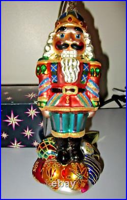 Radko CRACKER KING Nutcracker Surrounded by Christmas Ornaments 99-NCR-2 Lim Ed