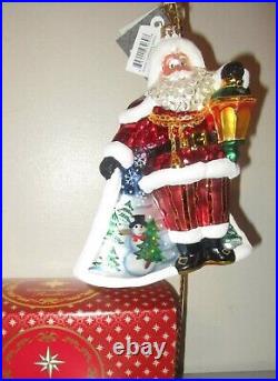 Radko Christmas Ornament 1015576 SCENIC SURPRISE Santa LE #429 / 1500 NEW NWT