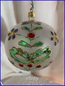 Radko Christmas Ornament, Alpine Flowers#9-43, 1989 a well preserved example