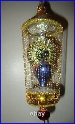 Radko Christmas Ornament GILDED CAGE PEACOCK Gold Wire 93-406-0 MINT + Box RARE