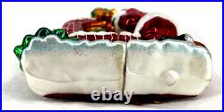 Radko Claus Encounters Blown Glass Ornament 2 Sided 2003 6 Tall Radko Claus Encounters Blown Glass Ornament 2 Sided 2003 6 Tall
