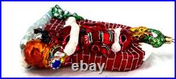 Radko Claus Encounters Blown Glass Ornament 2 Sided 2003 6 Tall