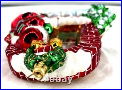 Radko Claus Encounters Blown Glass Ornament 2 Sided 2003 6 Tall
