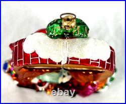Radko Claus Encounters Blown Glass Ornament 2 Sided 2003 6 Tall Radko Claus Encounters Blown Glass Ornament 2 Sided 2003 6 Tall