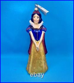 Radko DISNEY SNOW WHITE Christmas Ornament Blown Glass With Box/Tags