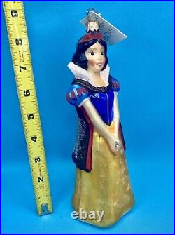 Radko DISNEY SNOW WHITE Christmas Ornament Blown Glass With Box/Tags