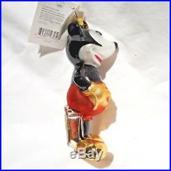 Radko Disney 2003 MICKEY MOUSE 75th ANNIVERSARY Ornament Very Rare NEW withTag