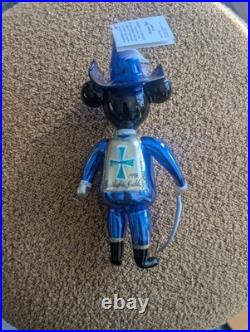 Radko Disney Mickey Musketeer Set of 3 Italian, Blue Artist Signed 1996