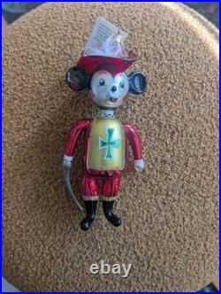 Radko Disney Mickey Musketeer Set of 3 Italian, Blue Artist Signed 1996