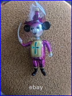 Radko Disney Mickey Musketeer Set of 3 Italian, Blue Artist Signed 1996