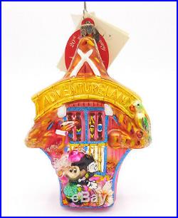 Radko Disney Minnie Mouse Tiki Adventureland Disneyland 50th Ornament with tags