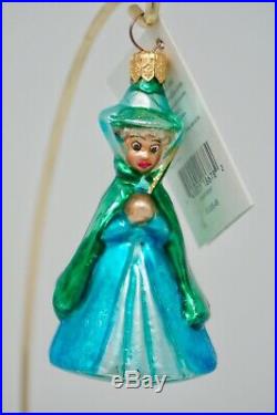Radko Disney Sleeping Beauty Fairy Flora, Fauna & Merryweather Ornaments