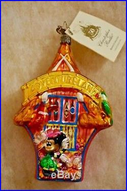 Radko Disneyland 50th Anniversary Adventureland Disney Tiki Minnie Ornament
