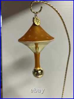 Radko ELROY'S TOYS Gold with Snowflakes Christmas Ornament #98-235-0