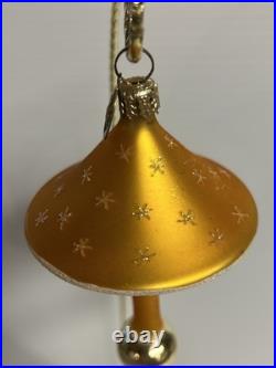 Radko ELROY'S TOYS Gold with Snowflakes Christmas Ornament #98-235-0