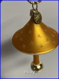 Radko ELROY'S TOYS Gold with Snowflakes Christmas Ornament #98-235-0