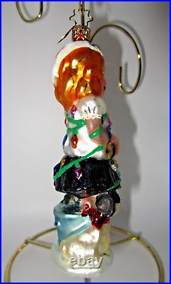 Radko Eloise at the Plaza Christmas Time Dog Bucket Lim Ed FAO Schwarz Ornament