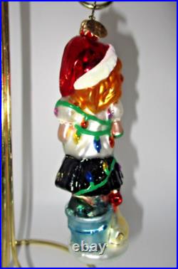 Radko Eloise at the Plaza Christmas Time Dog Bucket Lim Ed FAO Schwarz Ornament