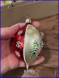 Radko Fantasia Select Edition Christmas Ornaments Tear Drop Reflector Round