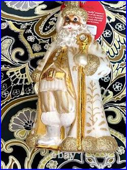 Radko GOLDEN BAROQUE Nicholas Santa Gold Ornament 2015 6.5 NWT 1018023