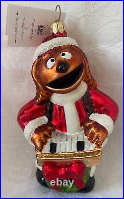 Radko Kermit Muppet Collection PLAY IT AGAIN, SANTA 97-MPT-07, NWTB, MINT