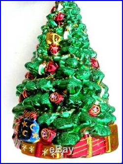Radko Lovely and Luminous Christmas Tree Ornament 1016234 9x5 NIBWT Fur Spruce