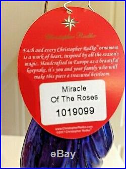 Radko MIRACLE OF THE ROSES Ornament Jeweled Sra. Guadalupe Virgin Mary roses
