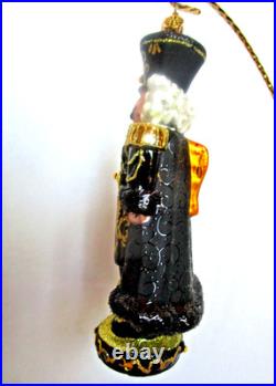 Radko NOTHING BASIC ABOUT BLACK Nutcracker Christmas Ornament 1019048 MINT