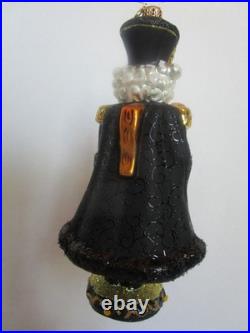 Radko NOTHING BASIC ABOUT BLACK Nutcracker Christmas Ornament 1019048 MINT
