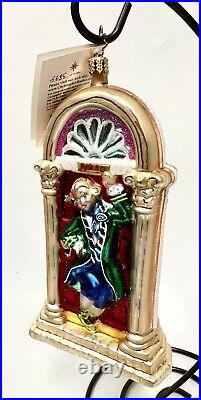 Radko No. 10 Downing STREET, 12 Days of Christmas Lords A Leaping Glass Ornament