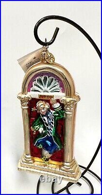 Radko No. 10 Downing STREET, 12 Days of Christmas Lords A Leaping Glass Ornament
