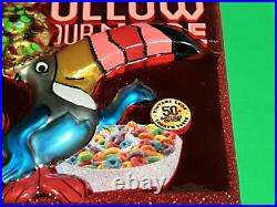 Radko Oot-Fray Oops-Lay Vintage Froot LoopsT! Fruit Loops NEW withTags Christmas